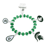 Gamedays Gear NCAA Five Charm Logo Beaded Bracelet B022 - 4030