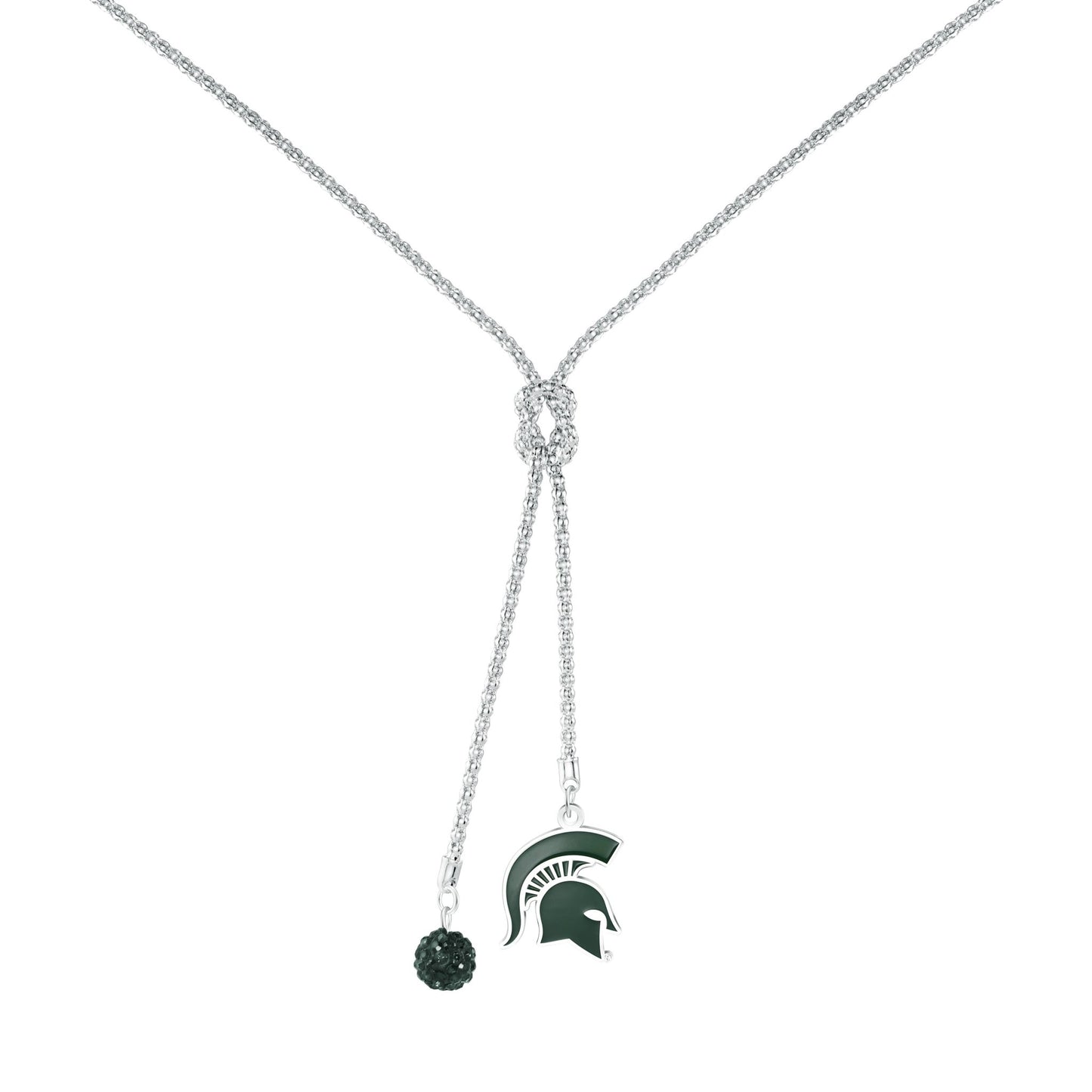 NCAA Infinity Knot Pendant Necklace - Gamedays Gear - Michigan State Spartans