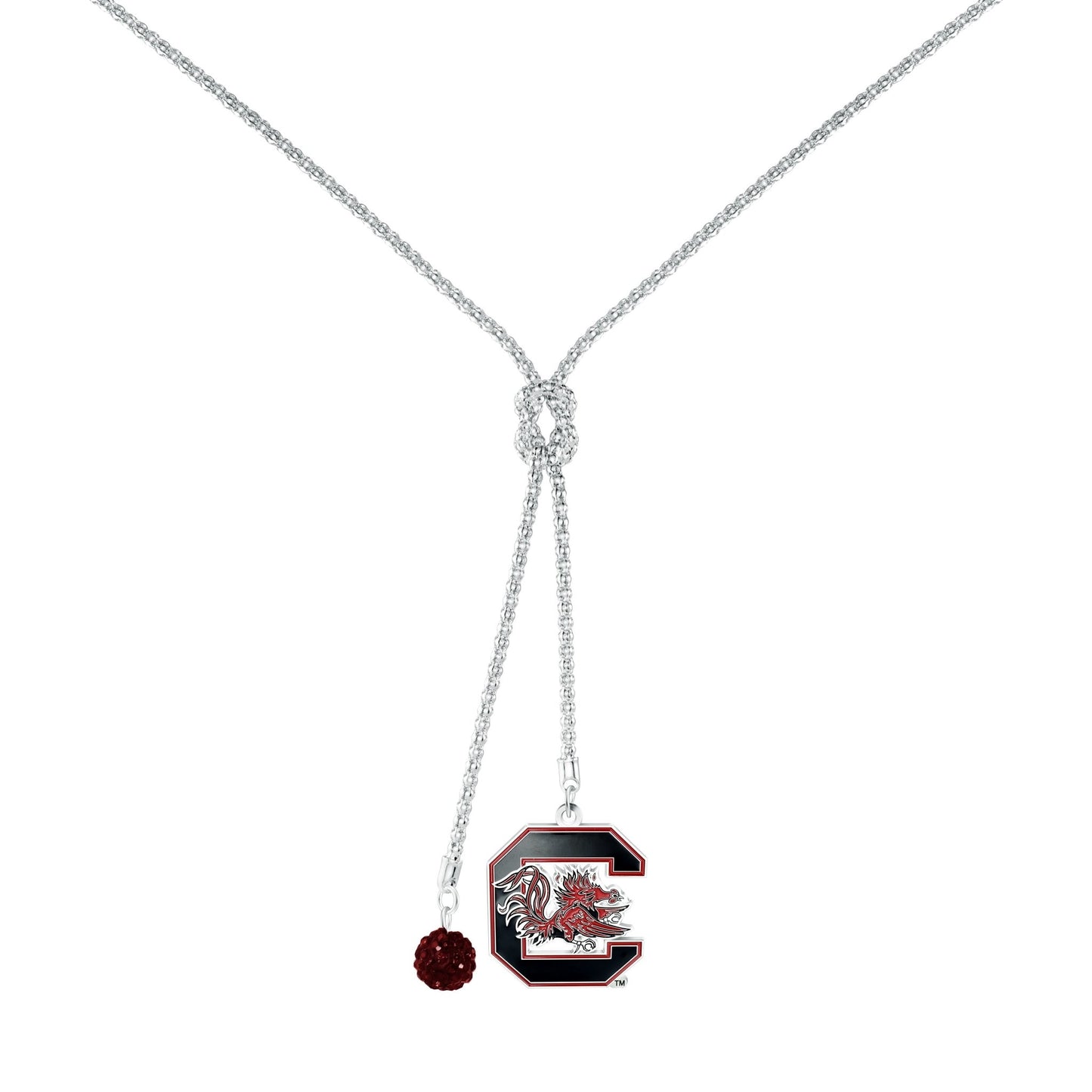 NCAA Infinity Knot Pendant Necklace - Gamedays Gear - South Carolina Gamecocks