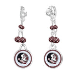 Gamedays Gear NCAA Rhinestone Dangle Earrings E022 - 4014