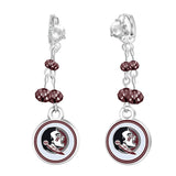 Gamedays Gear NCAA Rhinestone Dangle Earrings E022 - 4014