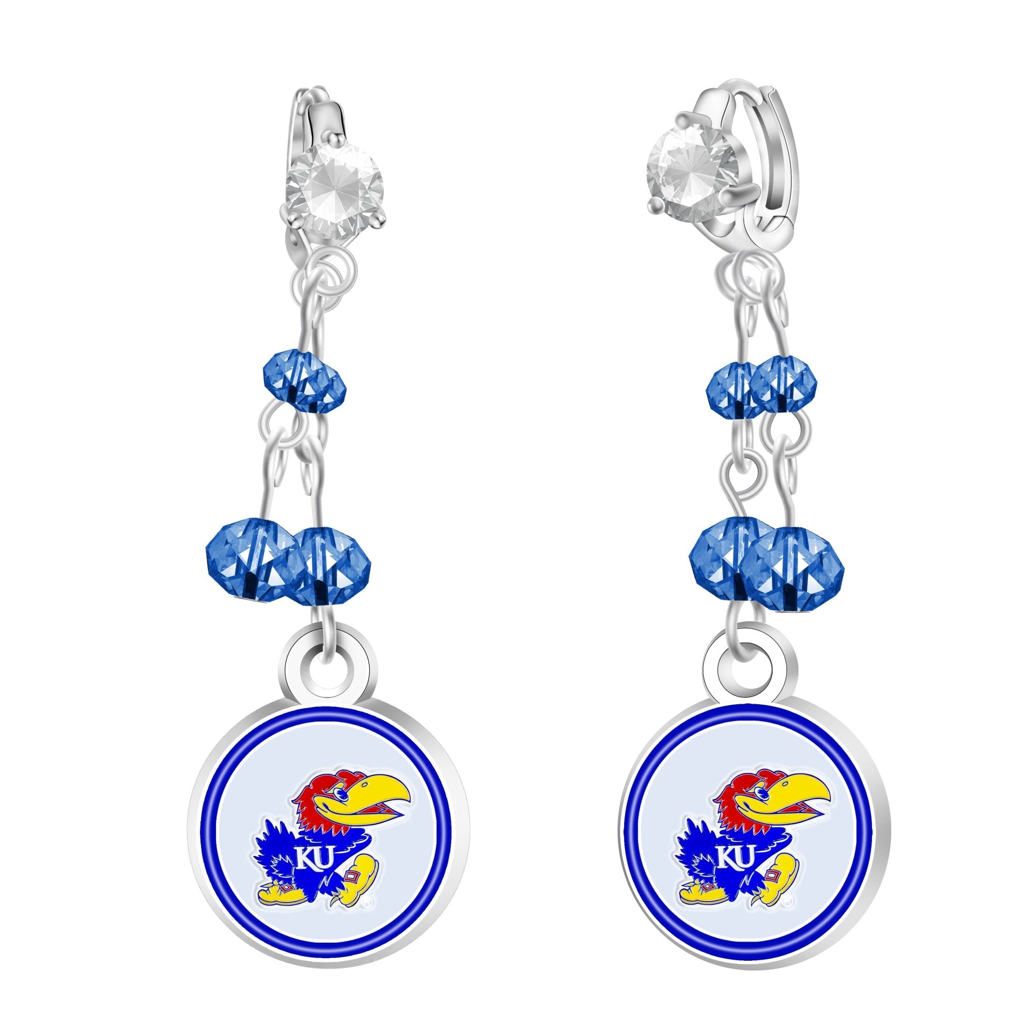 Gamedays Gear NCAA Rhinestone Dangle Earrings E022 - 4022