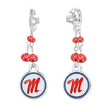 Gamedays Gear NCAA Rhinestone Dangle Earrings E022 - 4032