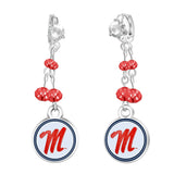Gamedays Gear NCAA Rhinestone Dangle Earrings E022 - 4032