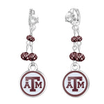 Gamedays Gear NCAA Rhinestone Dangle Earrings E022 - 4057