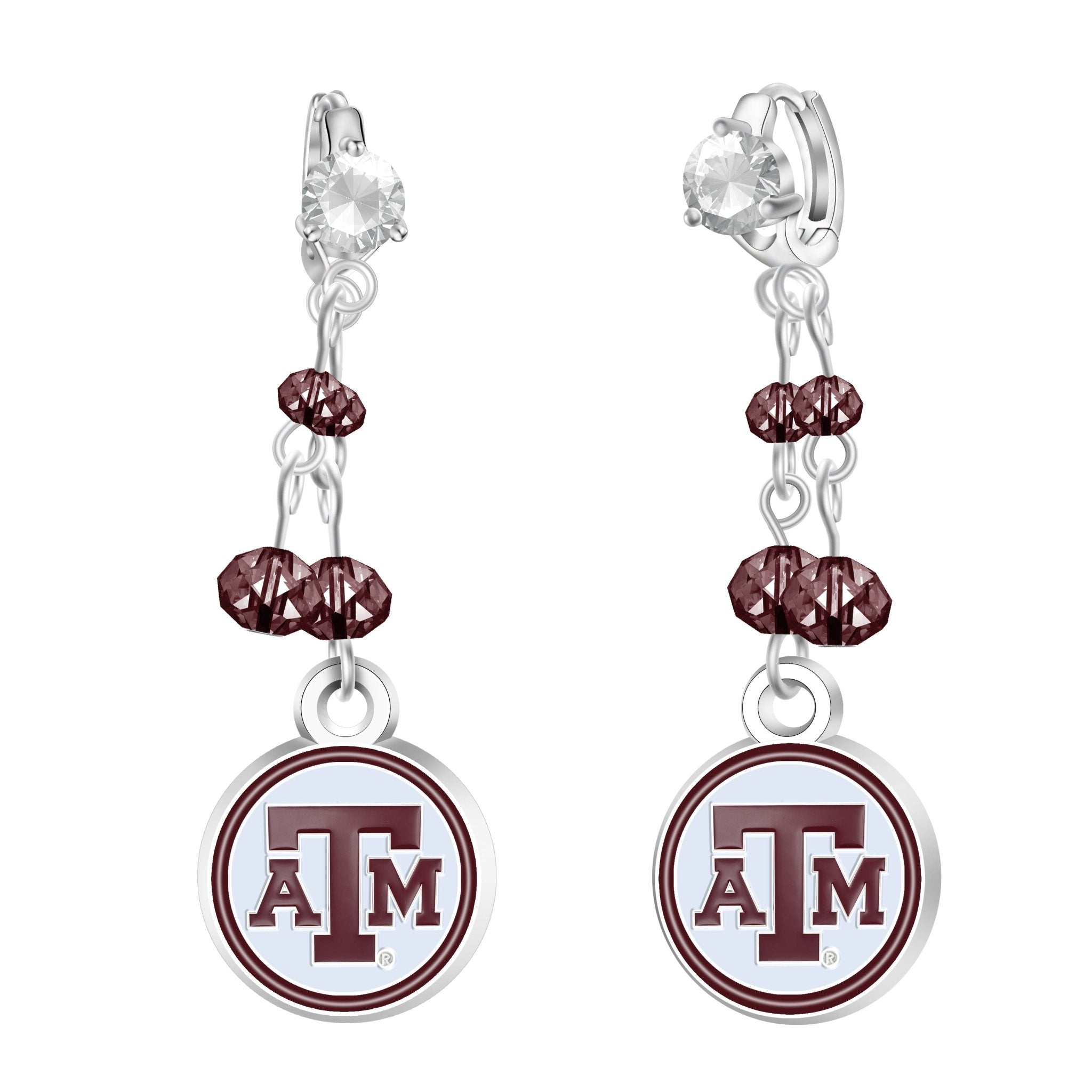 Gamedays Gear NCAA Rhinestone Dangle Earrings E022 - 4057