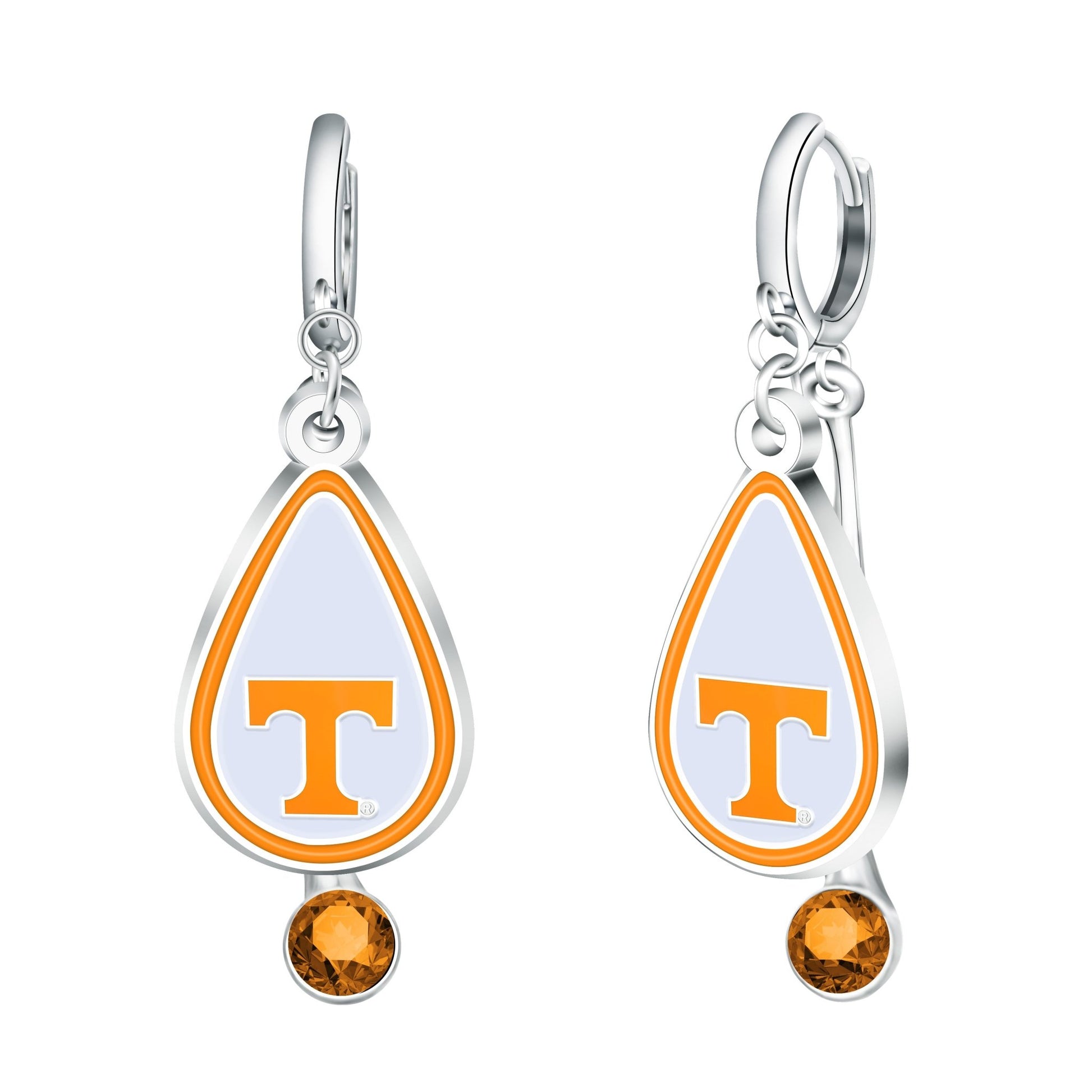 NCAA Rhinestone Teardrop Earrings - Gamedays Gear - Tennessee Volunteers