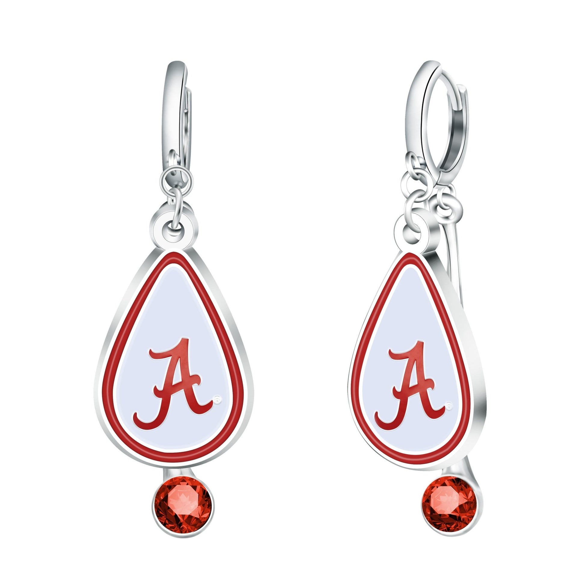 NCAA Rhinestone Teardrop Earrings - Gamedays Gear - Alabama Crimson Tide