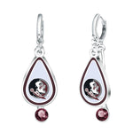 Gamedays Gear NCAA Rhinestone Teardrop Earrings E033 - 4014