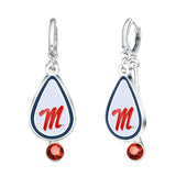 Gamedays Gear NCAA Rhinestone Teardrop Earrings E033 - 4032