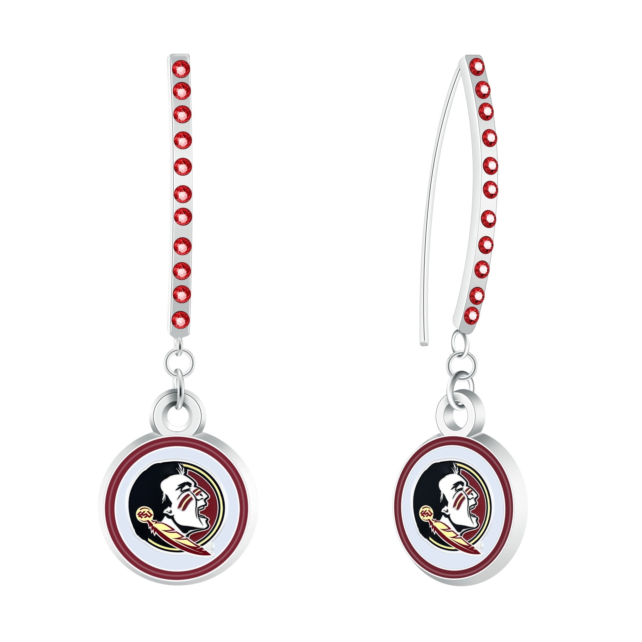 Gamedays Gear NCAA Rhinestone Vertical Earrings E024 - 4014