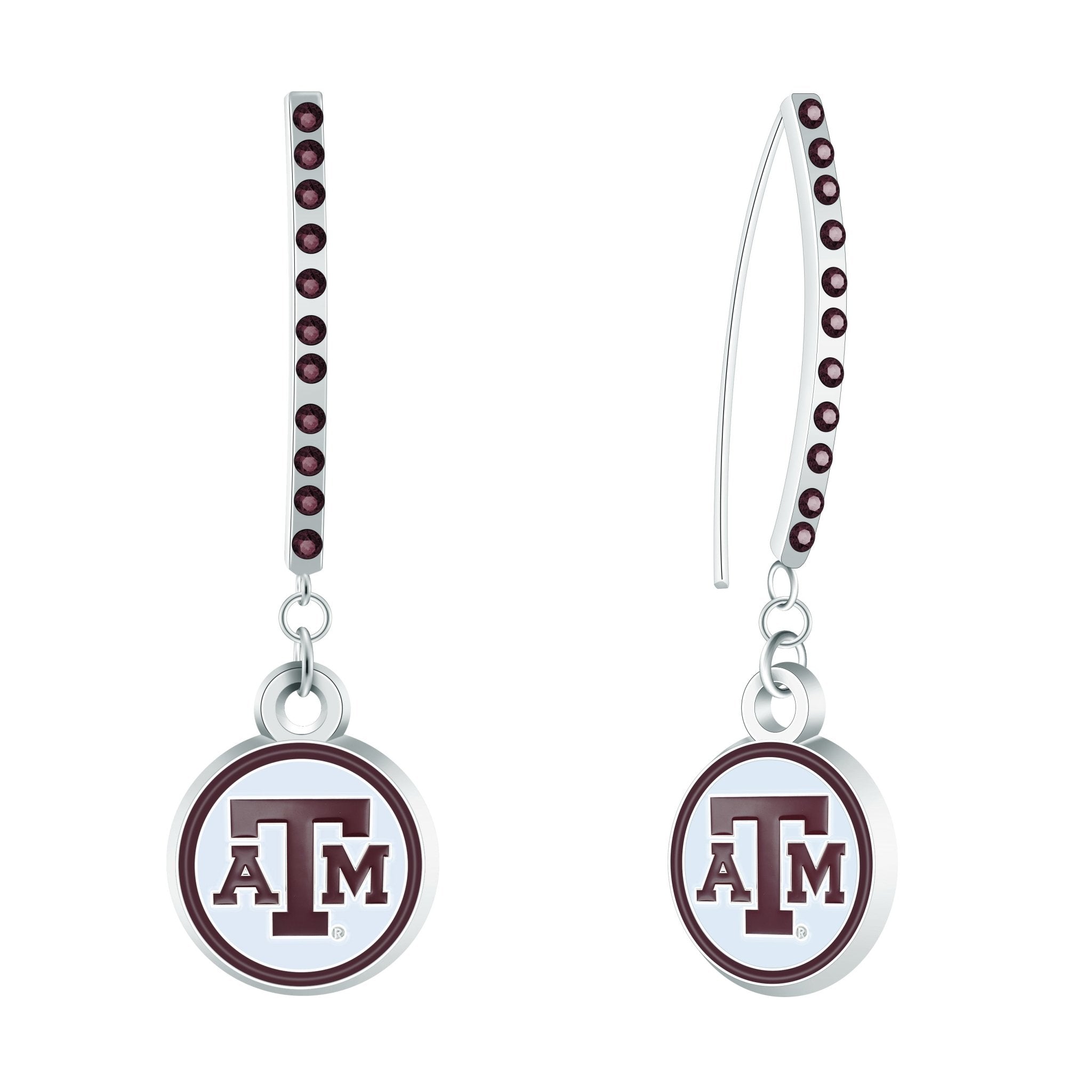 Gamedays Gear NCAA Rhinestone Vertical Earrings E024 - 4057