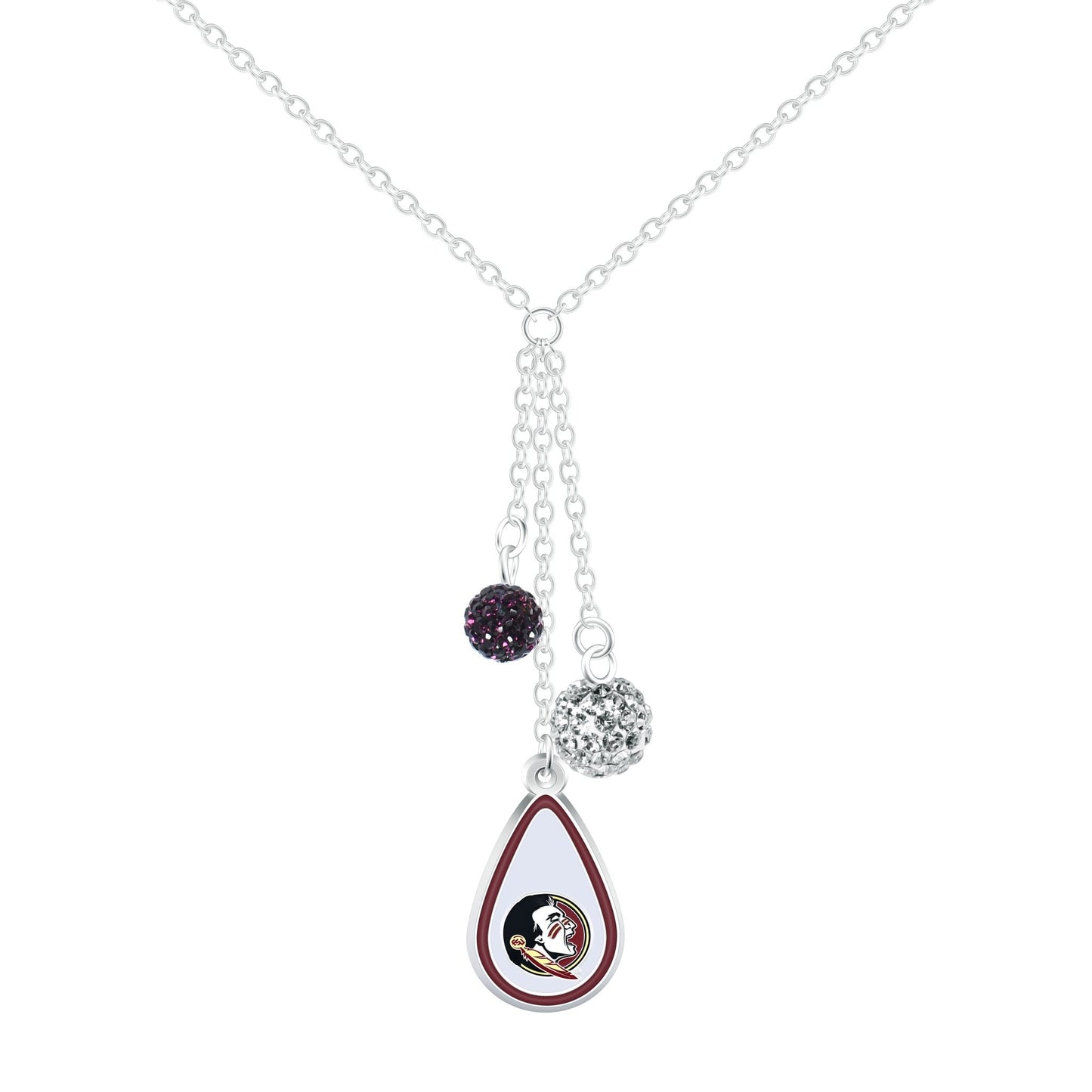 NCAA Teardrop Dangle Necklace - Gamedays Gear - Florida State Seminoles