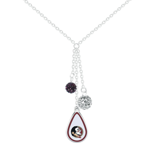 NCAA Teardrop Dangle Necklace - Gamedays Gear - Alabama Crimson Tide