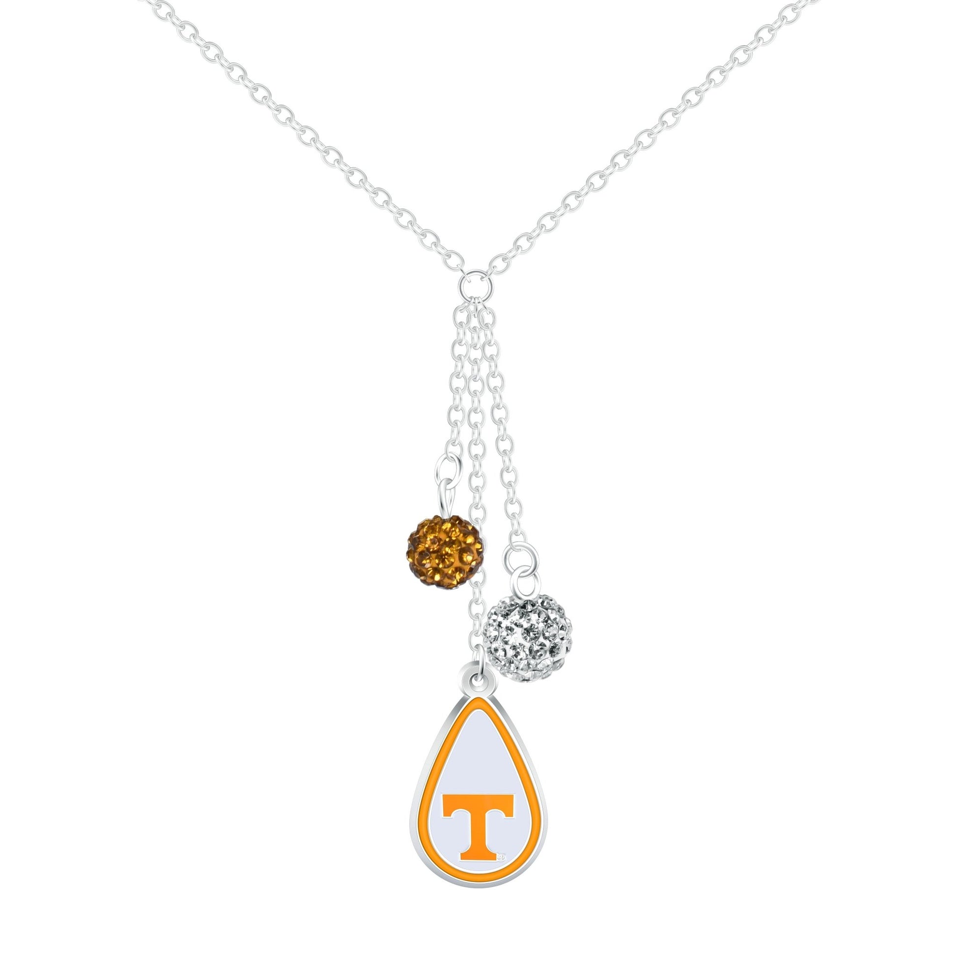 NCAA Teardrop Dangle Necklace - Gamedays Gear - Tennessee Volunteers