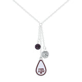 Gamedays Gear NCAA Teardrop Dangle Necklace N025 - 4057