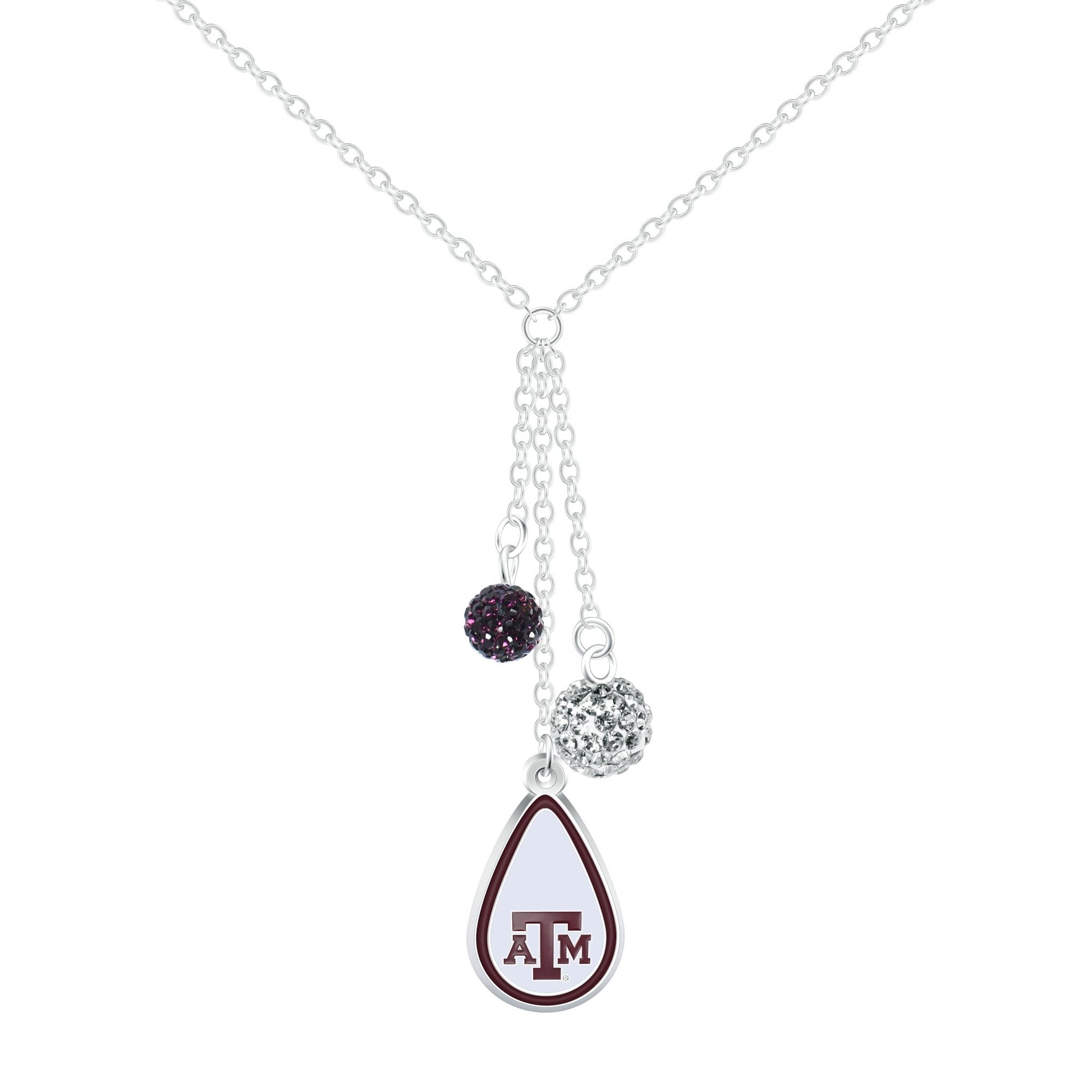 NCAA Teardrop Dangle Necklace - Gamedays Gear - Texas A&M Aggies