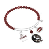 Gamedays Gear NCAA Three Charm Logo Bead Bracelet B015 - 4014