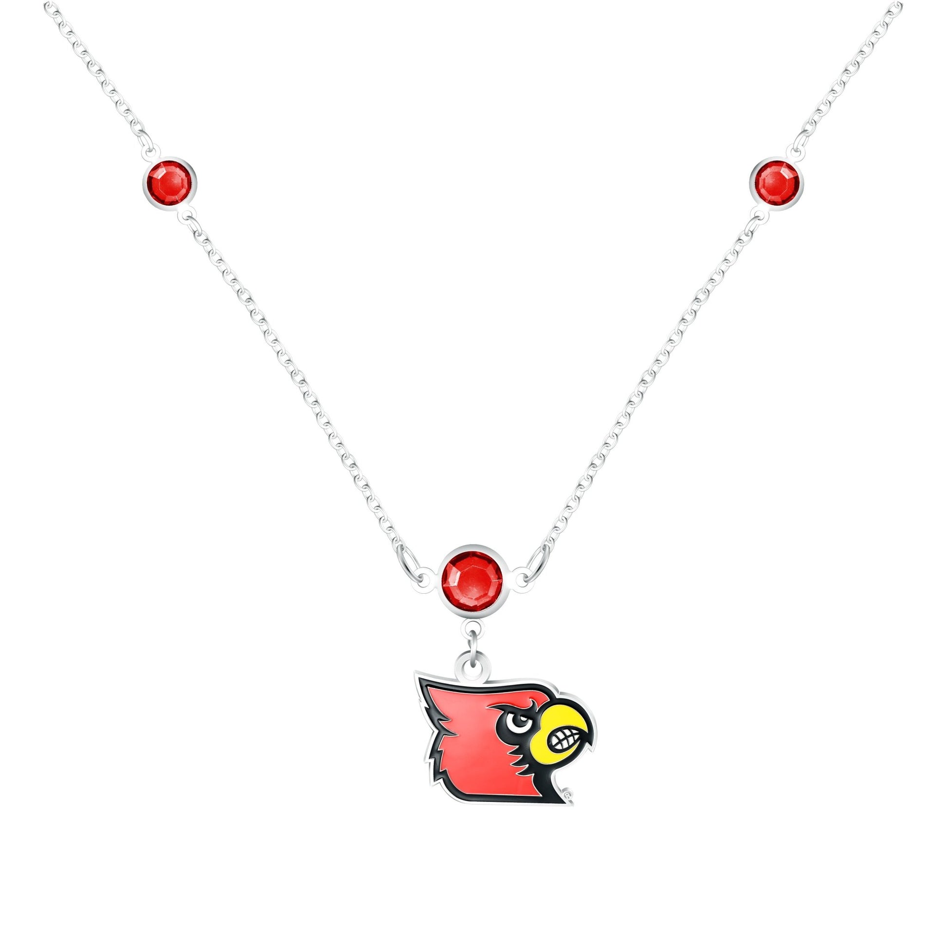 NCAA Triple Beaded Necklace - Gamedays Gear - Louisville Cardinals