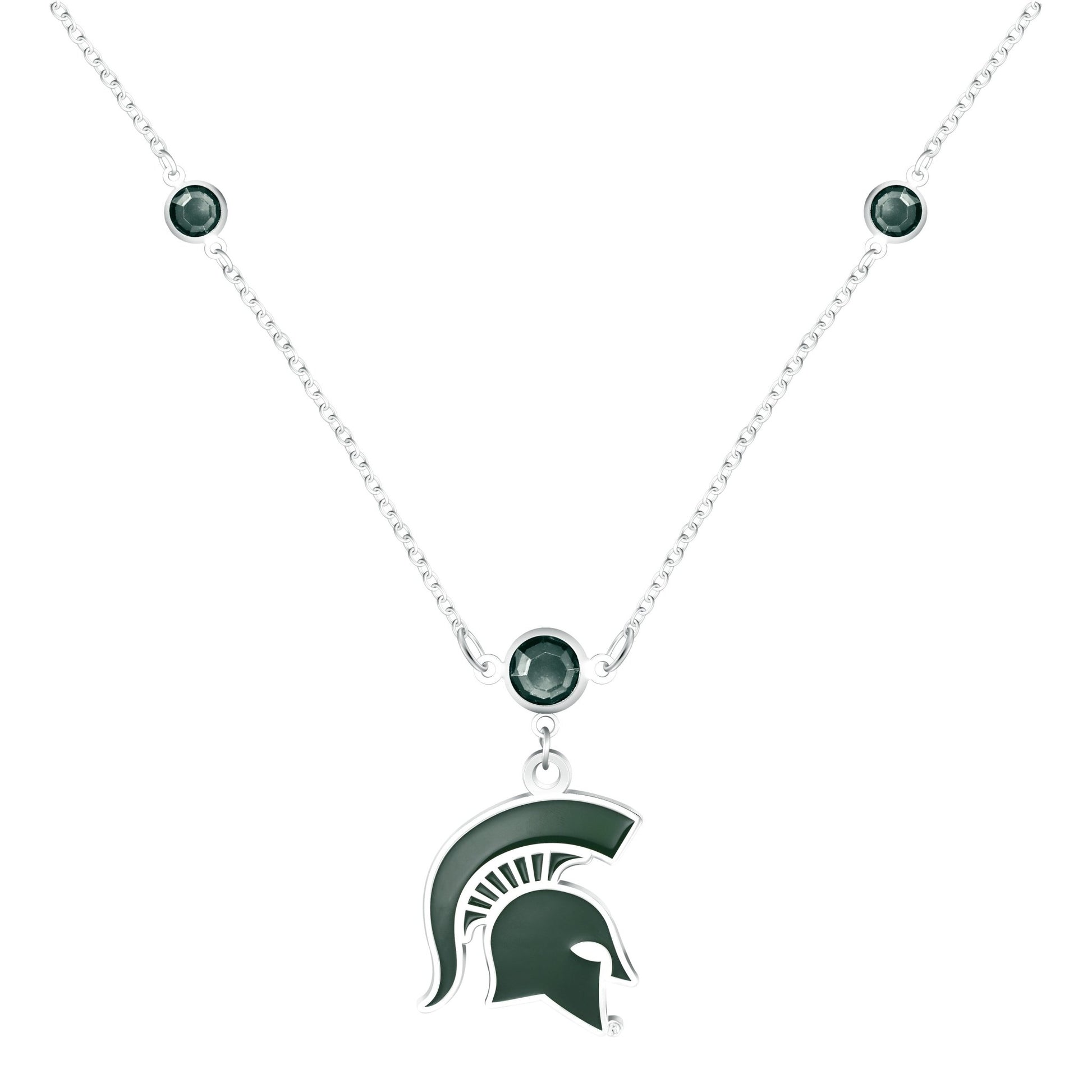 NCAA Triple Beaded Necklace - Gamedays Gear - Michigan State Spartans