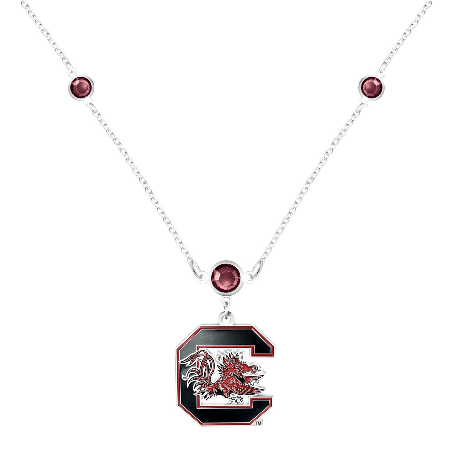 NCAA Triple Beaded Necklace - Gamedays Gear - South Carolina Gamecocks