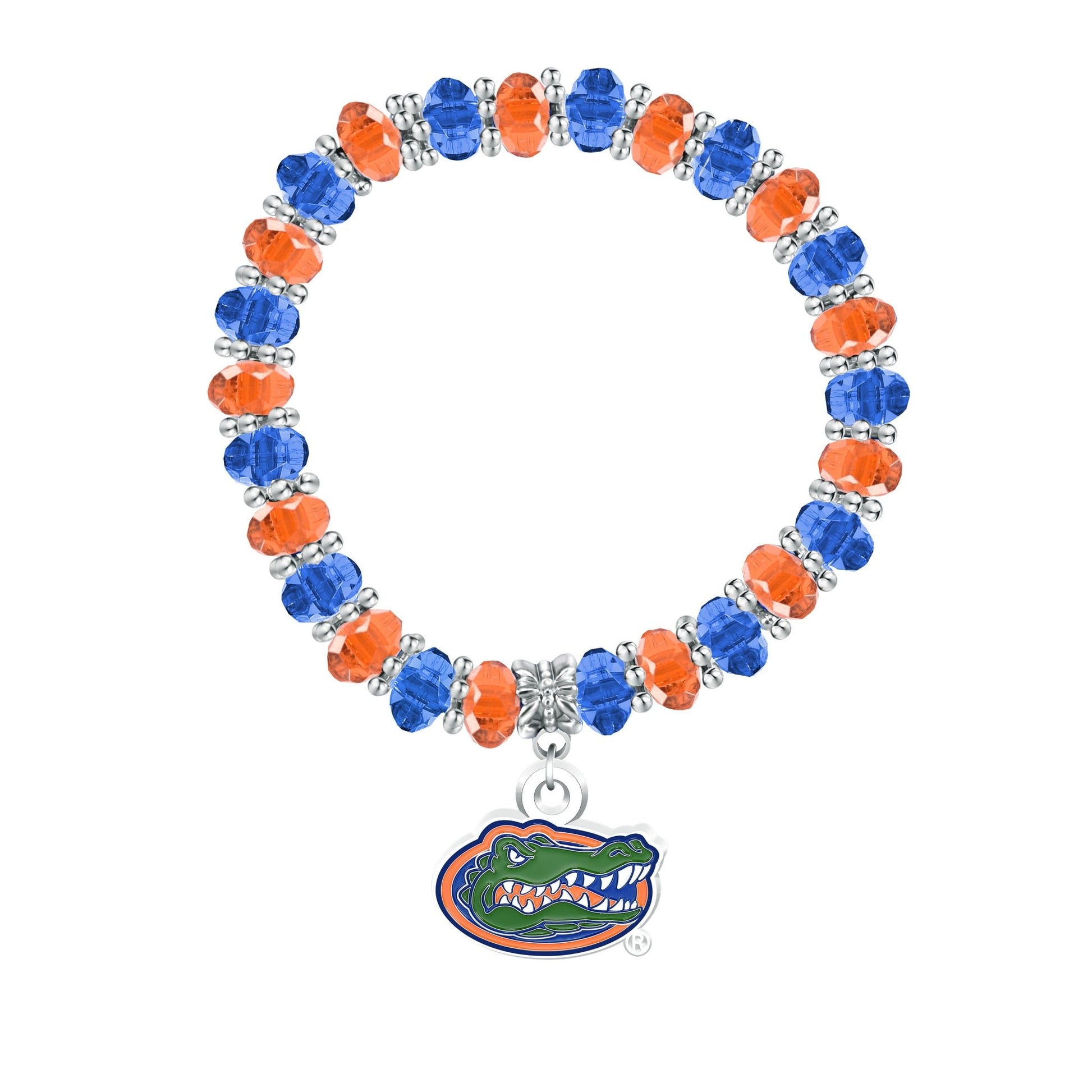 NCAA Two-Tone Beaded Bracelet - Gamedays Gear - Florida Gators