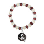 Gamedays Gear NCAA Two - Tone Beaded Bracelet B021 - 4014