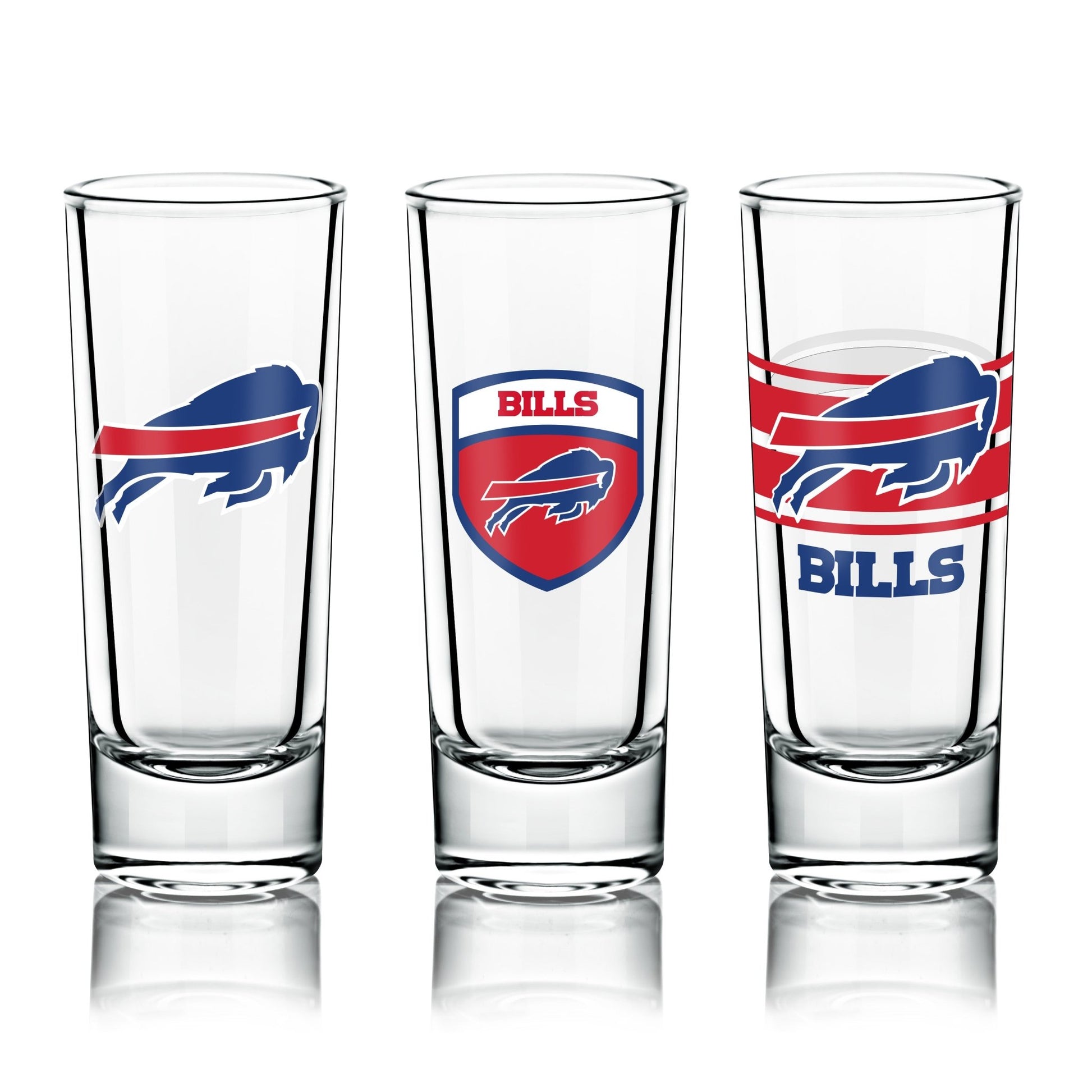 NFL 6-Piece Shooter Glass Set - Gamedays Gear - Buffalo Bills