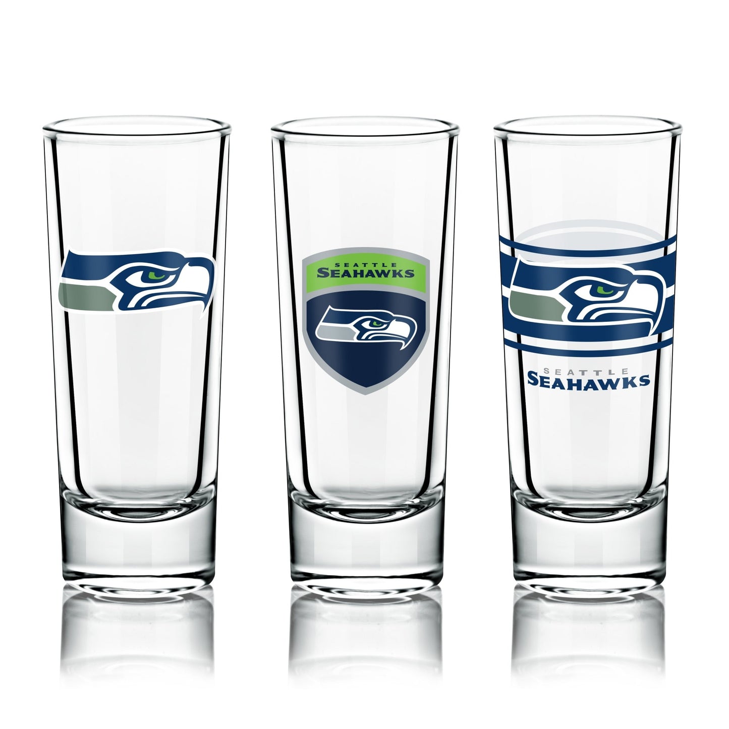 NFL 6-Piece Shooter Glass Set - Gamedays Gear - Seattle Seahawks