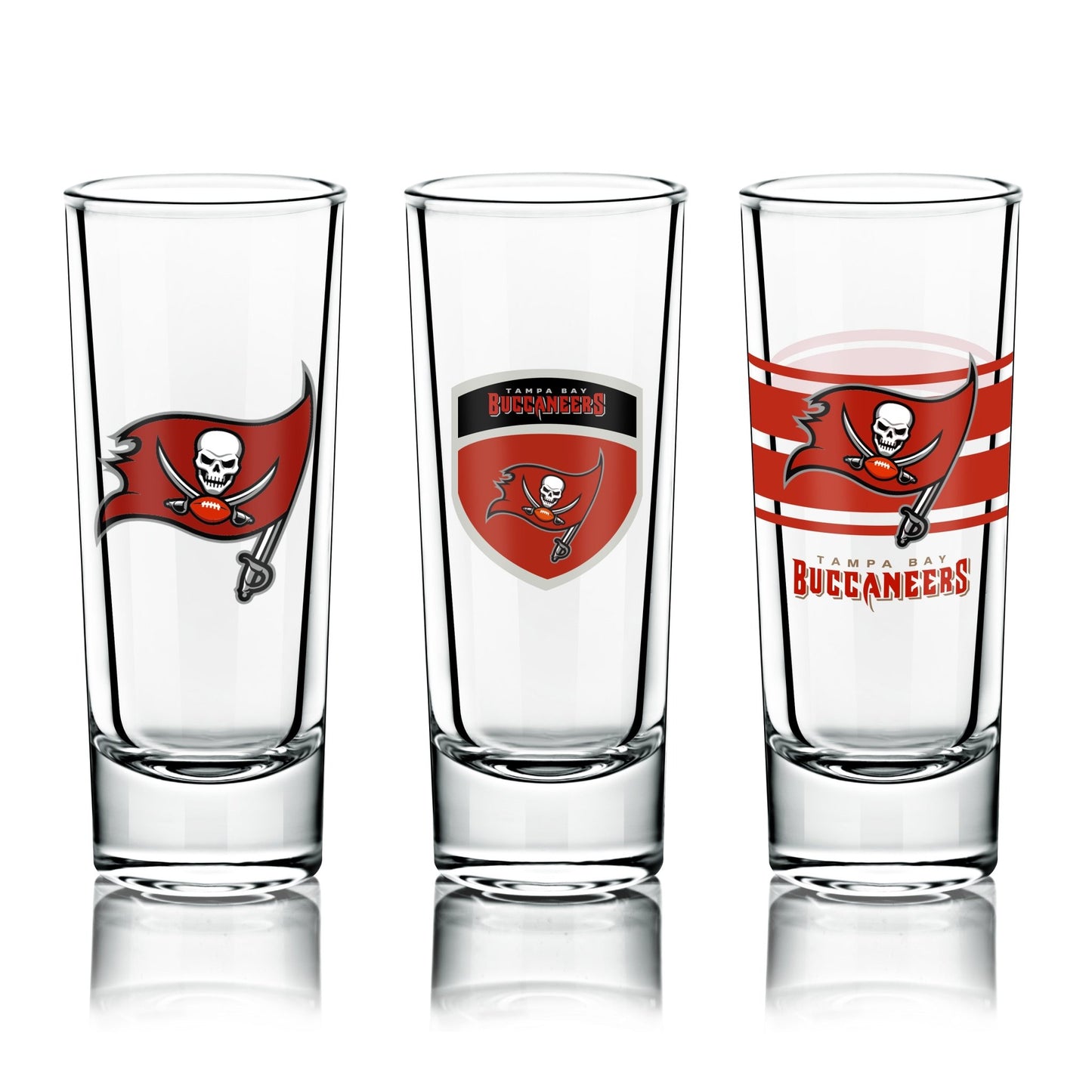 NFL 6-Piece Shooter Glass Set - Gamedays Gear - Tampa Bay Buccaneers