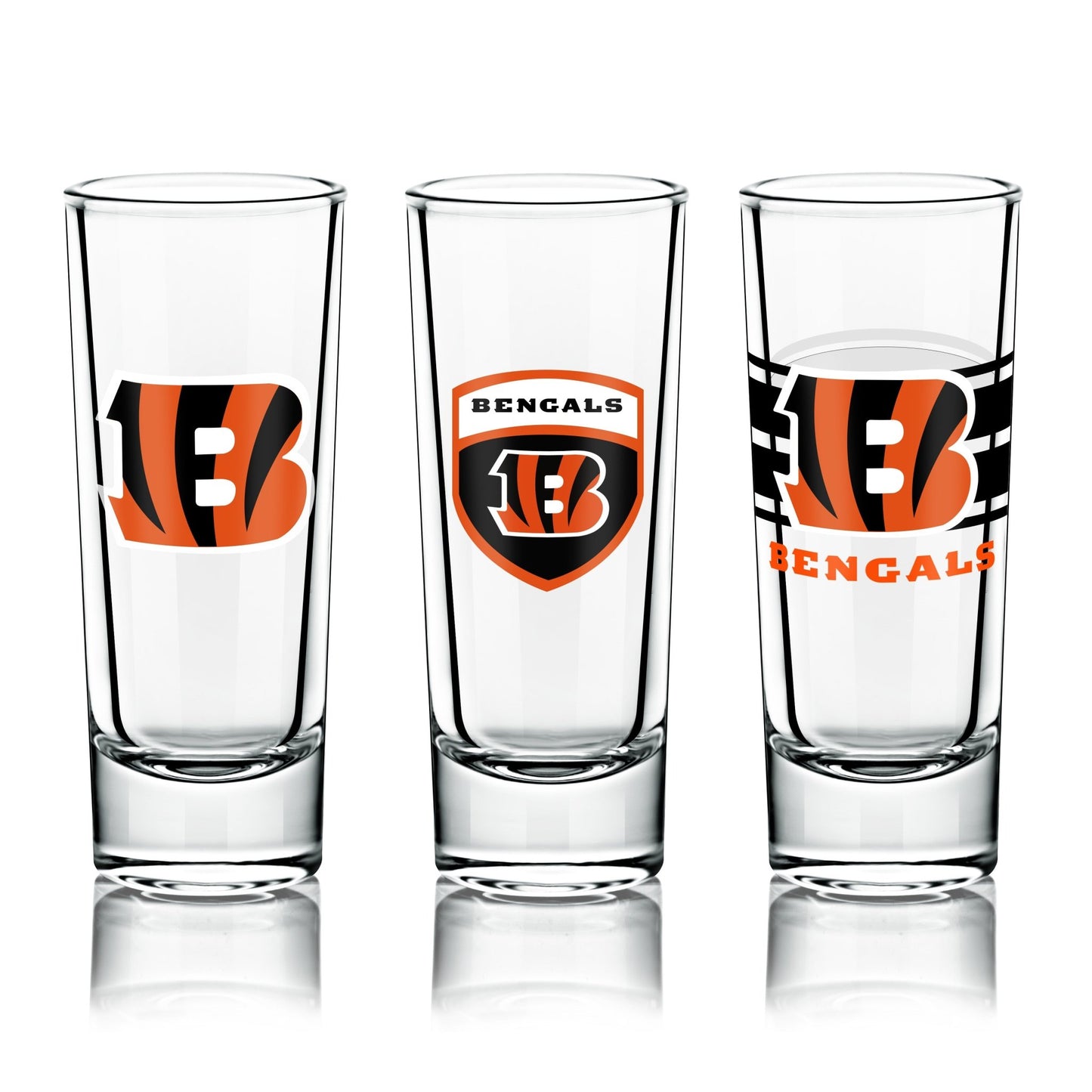 NFL 6-Piece Shooter Glass Set - Gamedays Gear - Cincinnati Bengals