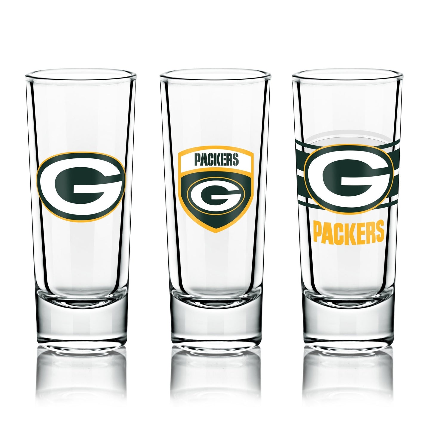 NFL 6-Piece Shooter Glass Set - Gamedays Gear - Green Bay Packers