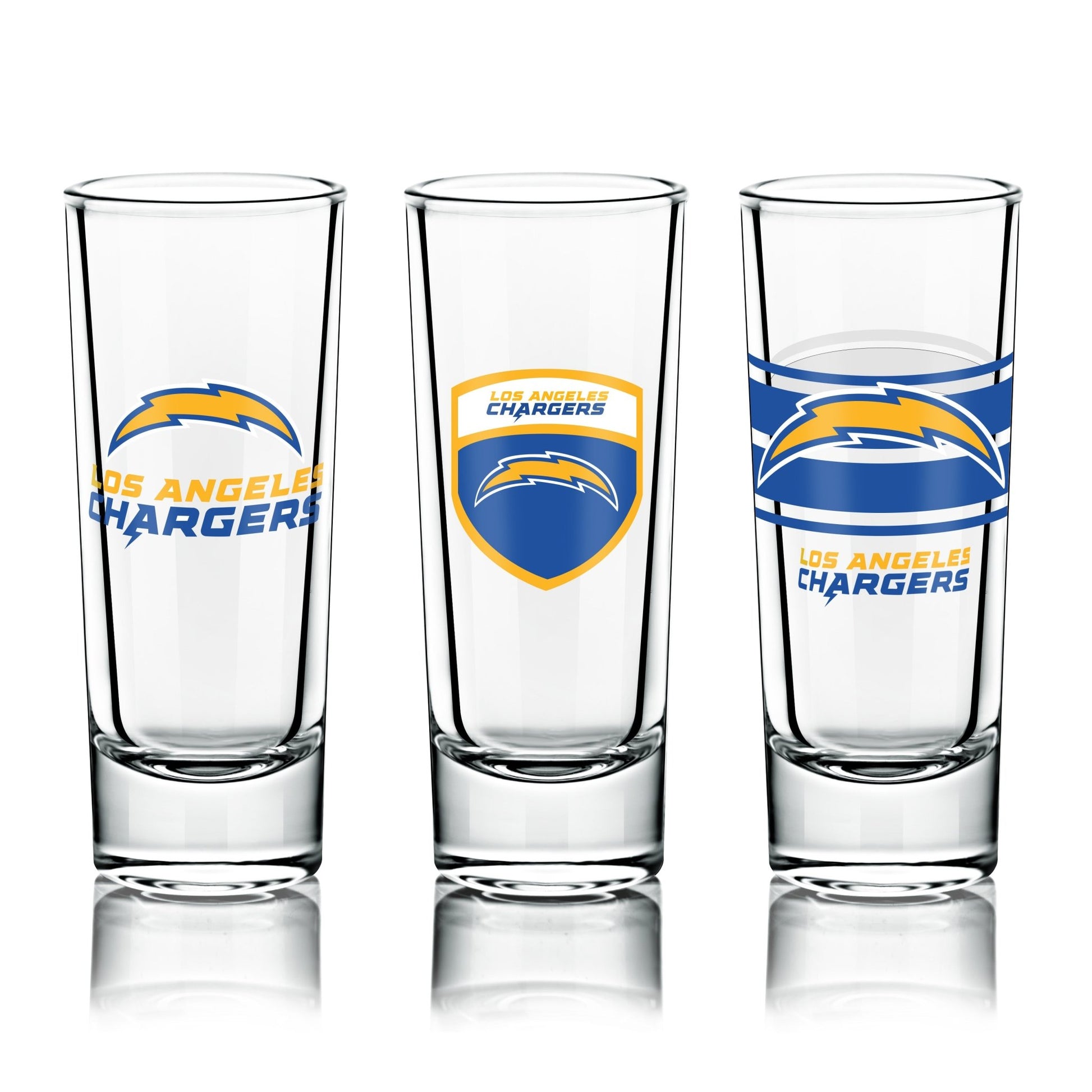 NFL 6-Piece Shooter Glass Set - Gamedays Gear - Los Angeles Chargers