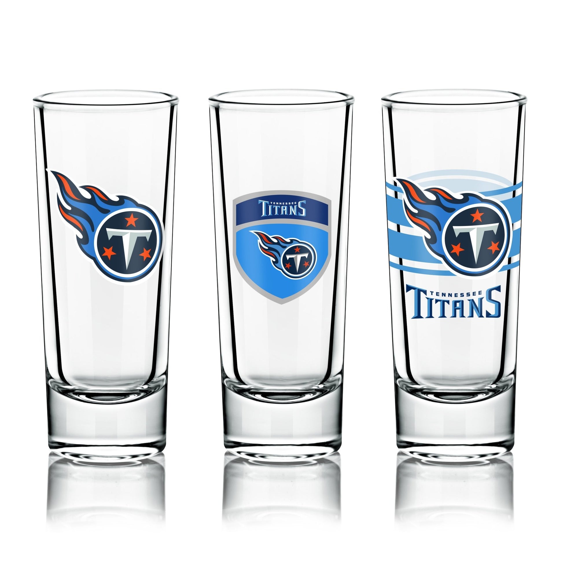 NFL 6-Piece Shooter Glass Set - Gamedays Gear - Tennessee Titans