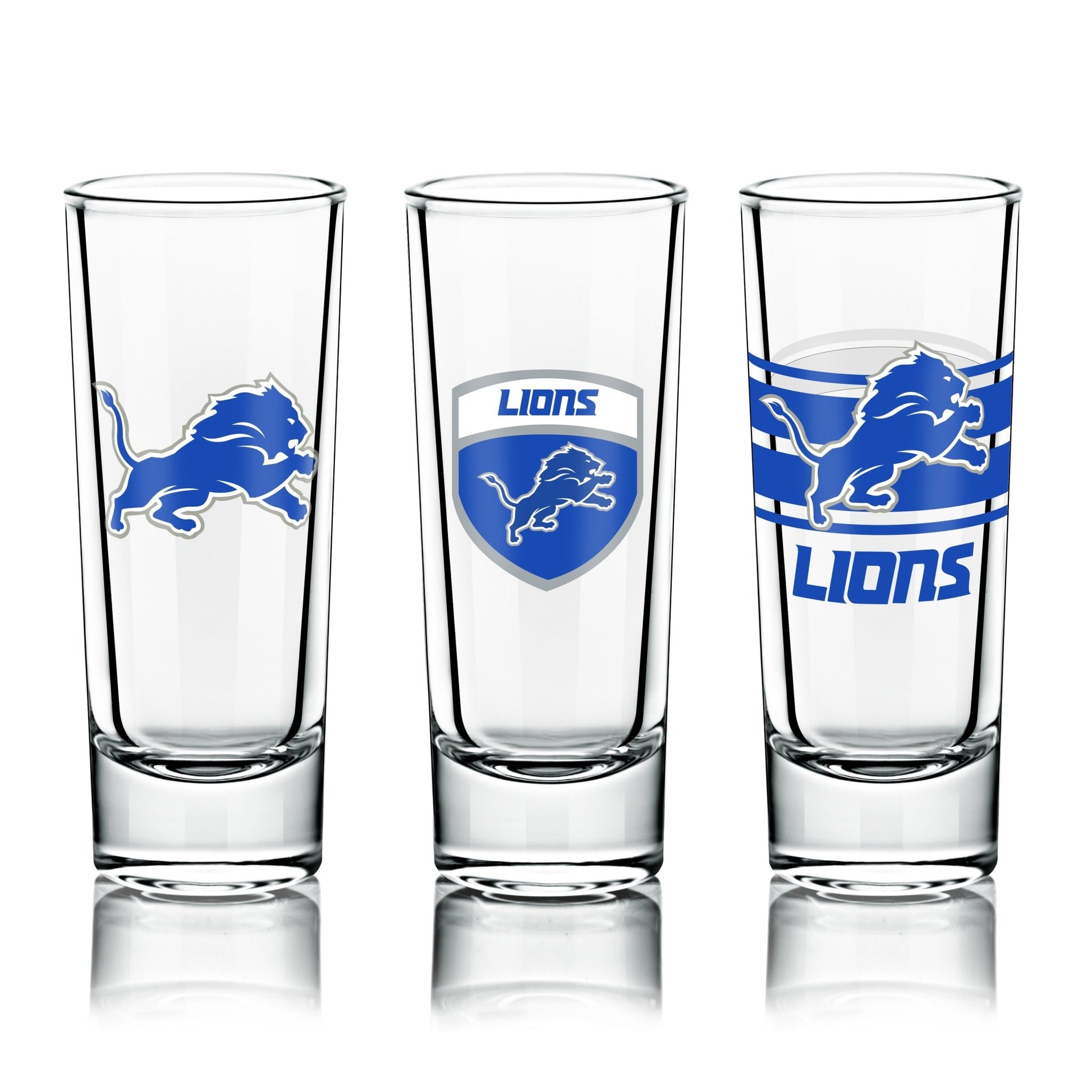 NFL 6-Piece Shooter Glass Set - Gamedays Gear - Detroit Lions