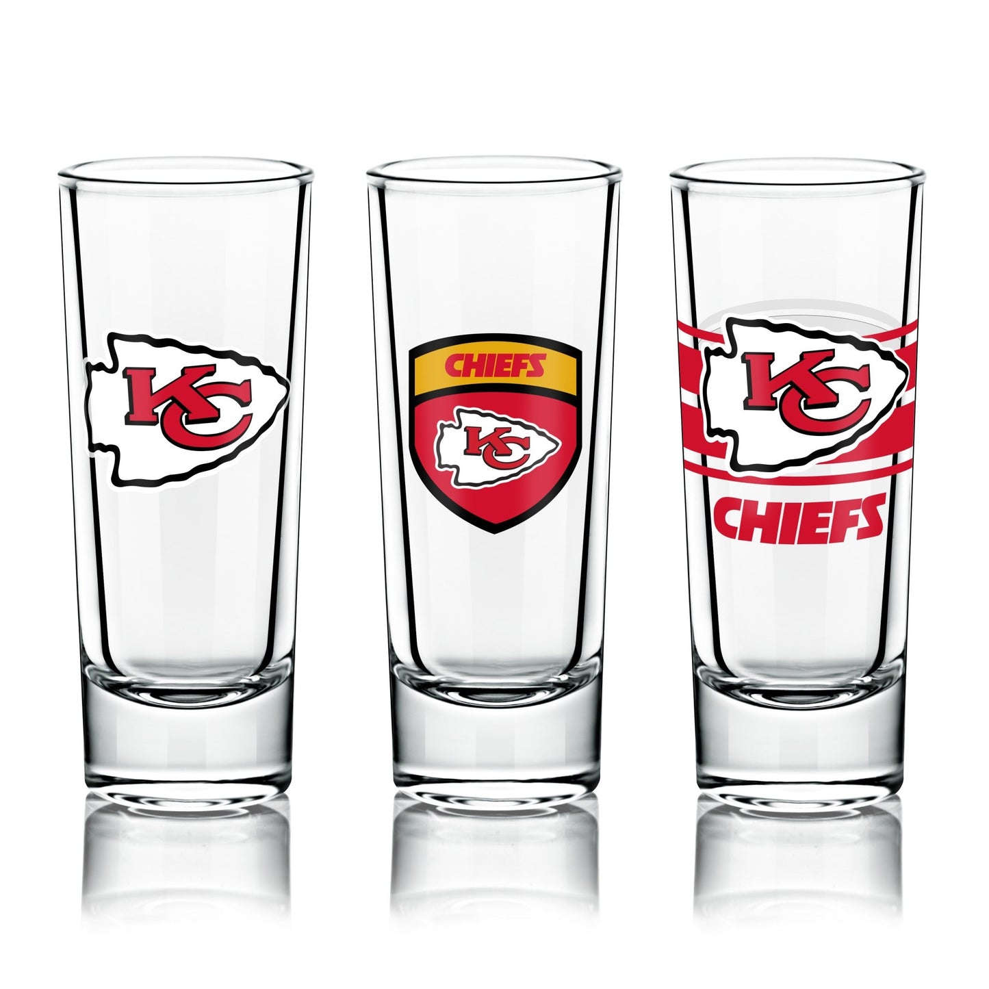 NFL 6-Piece Shooter Glass Set - Gamedays Gear - Kansas City Chiefs