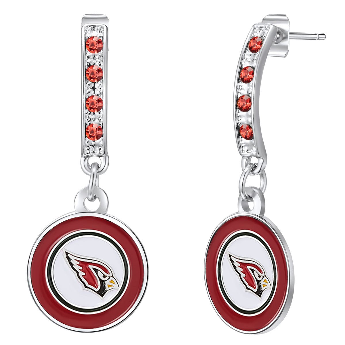 NFL Bar Post Earrings - Gamedays Gear - Arizona Cardinals