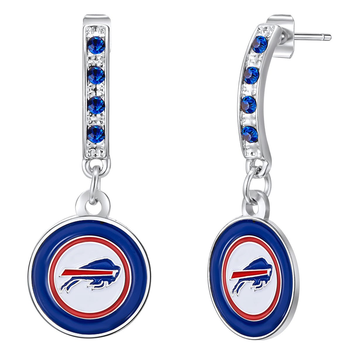 NFL Bar Post Earrings - Gamedays Gear - Buffalo Bills