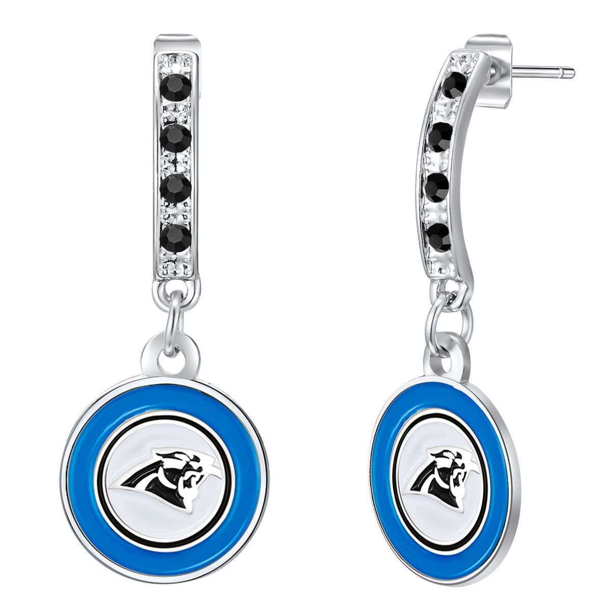 NFL Bar Post Earrings - Gamedays Gear - Carolina Panthers