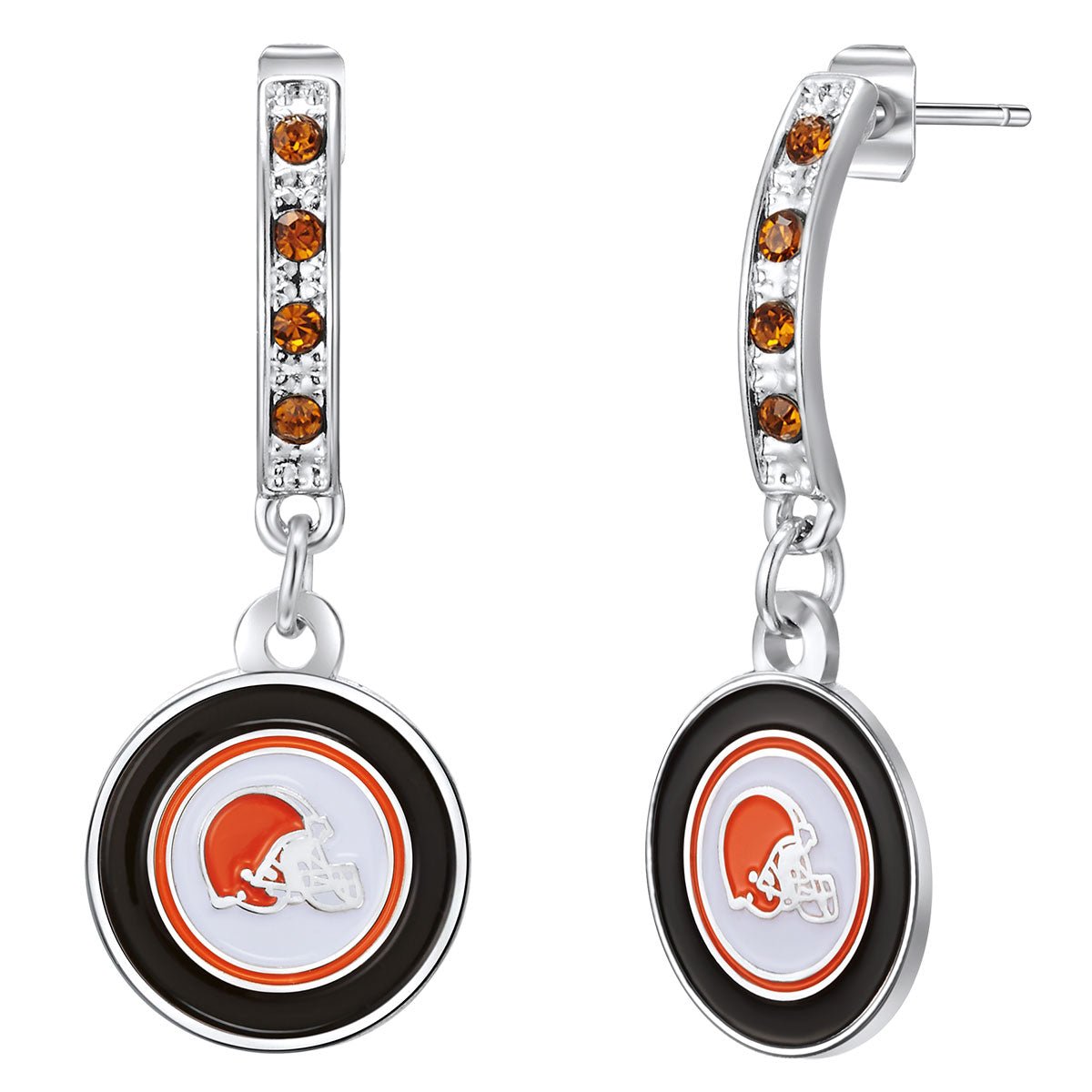 NFL Bar Post Earrings - Gamedays Gear - Cleveland Browns