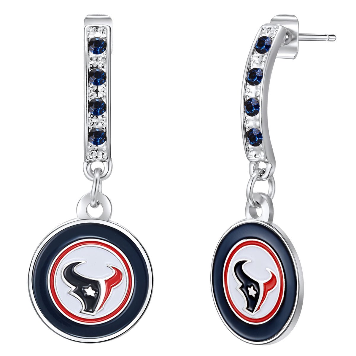 NFL Bar Post Earrings - Gamedays Gear - Houston Texans