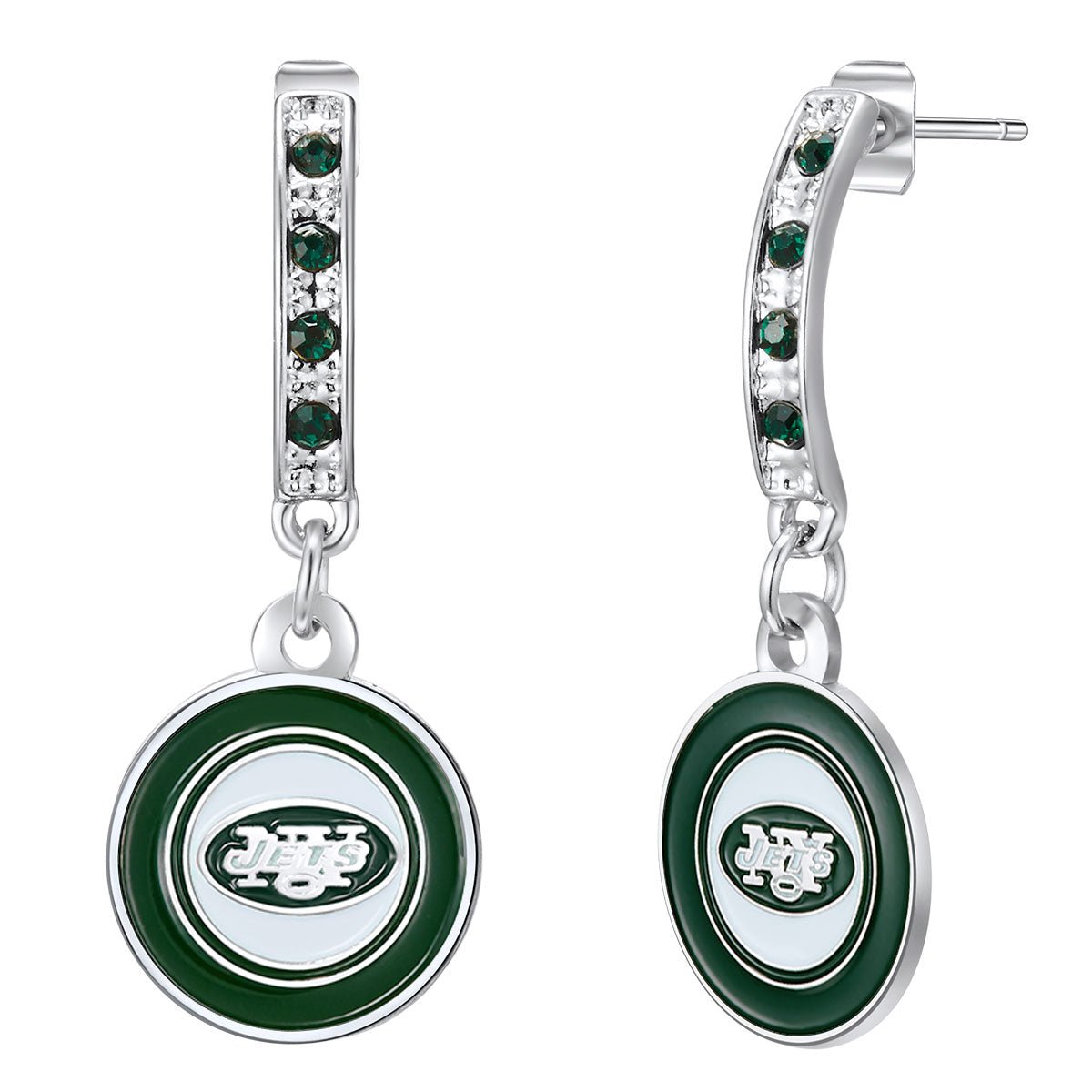 NFL Bar Post Earrings - Gamedays Gear - New York Jets