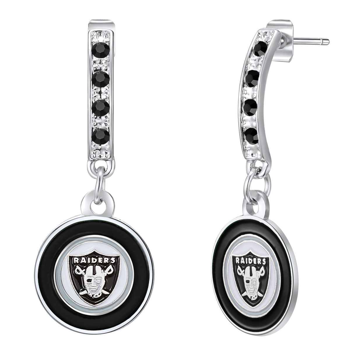 NFL Bar Post Earrings - Gamedays Gear - Las Vegas Raiders