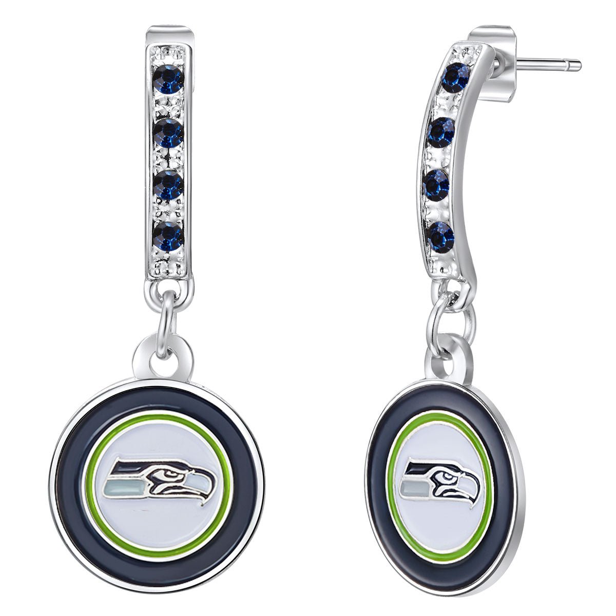 NFL Bar Post Earrings - Gamedays Gear - Seattle Seahawks