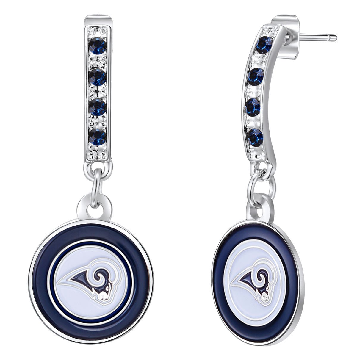 NFL Bar Post Earrings - Gamedays Gear - Los Angeles Rams