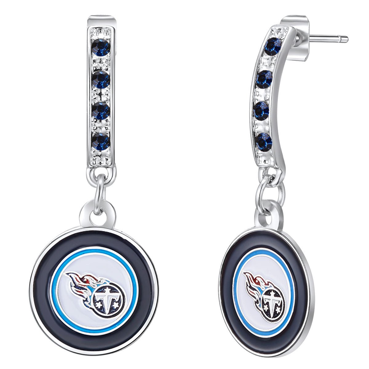 NFL Bar Post Earrings - Gamedays Gear - Tennessee Titans