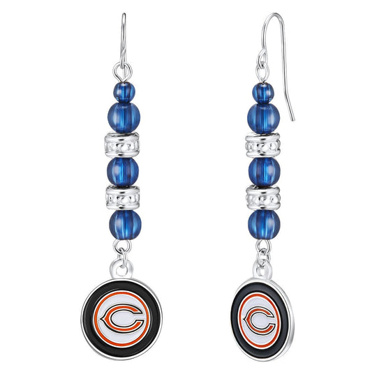 NFL Beaded Dangle Earrings - Gamedays Gear - Kansas City Chiefs