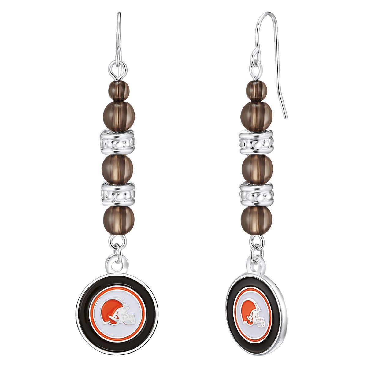 NFL Beaded Dangle Earrings - Gamedays Gear - Cleveland Browns