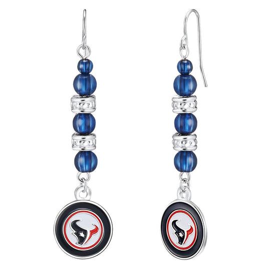 NFL Beaded Dangle Earrings - Gamedays Gear - Kansas City Chiefs