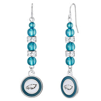 Philadelphia Eagles Beaded Dangle Earrings